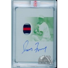 Greg Maddux 2021 Panini National Treasures Green Plate Patch Autograph Card 1/1