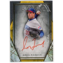Greg Maddux 2022 Topps Diamond Icons Red Ink Gold Autograph Card #RI-GM 1/1