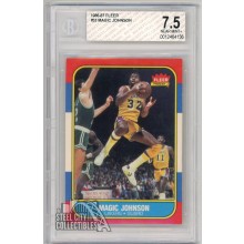 Magic Johnson 1986-87 Fleer Card #53 BGS 7.5 Near Mint+