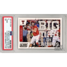 Patrick Mahomes 2017 Panini Score Big Man on Campus Rookie Card #6 PSA 9