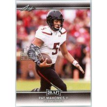 Patrick Mahomes 2017 Leaf Draft Rookie Card #56