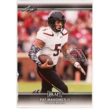 Patrick Mahomes 2017 Leaf Draft Rookie Card #56 (Damaged)