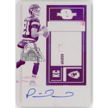 Patrick Mahomes 2020 Panini Contenders Optic Autograph Printing Plate Card #VT5 1/1
