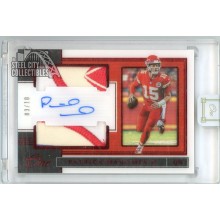 Patrick Mahomes 2019 Panini One Dual Logo Patch Autograph Card #179 3/10