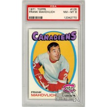 Frank Mahovlich 1971 Topps Card #105 PSA 8 NM-MT