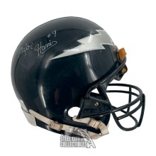 Major Harris Autographed Game Used Cleveland Thunderbolts Full Size Football Helmet - BAS