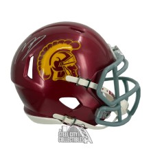 Makai Lemon Autographed USC Speed Mini Football Helmet - JSA
