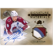 Cale Makar 2023-24 Upper Deck Ultimate Patch Autograph Card #UMS-CM 5/15