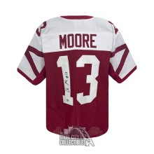 Malachi Moore Autographed Alabama Custom Maroon/White Football Jersey - BAS