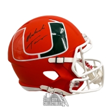 Malachi Toney Autographed Miami AMP Replica Full Size Football Helmet - JSA