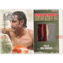 Paulie Malignaggi 2011 ITG Ringside Boxing Gold Trunks Card #AM-36 /10 (Red&Silver)