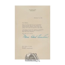 Mamie Eisenhower Autographed February 16th 1954 Letter - BAS