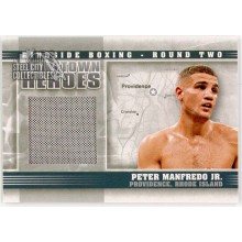 Peter Manfredo Jr 2011 ITG Ringside Boxing Hometown Heroes Silver Trunks Card #HH-16 (B)