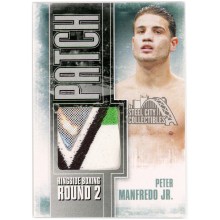 Peter Manfredo Jr 2011 ITG Ringside Boxing Silver Fight-Worn Patch #P-06