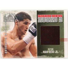 Peter Manfredo Jr 2011 ITG Ringside Boxing Silver Trunks Card #AM-37 (Red)