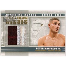 Peter Manfredo Jr 2011 ITG Ringside Boxing Hometown Heroes Gold Trunks Card #HH-16 /10