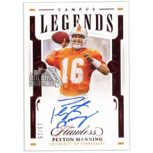 Peyton Manning 2021 Panini Flawless Collegiate Campus Legends Red Auto 13/15