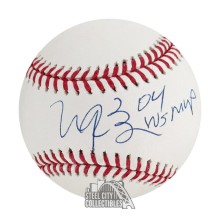 Manny Ramirez 04 WS MVP Autographed Official MLB Baseball - BAS