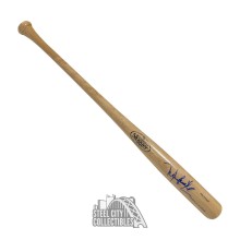 Manny Ramirez Autographed Blonde Louisville Slugger Baseball Bat - BAS