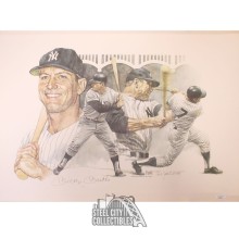 Mickey Mantle Autographed 18x24 Lithograph- JSA LOA XX88404