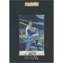 Mickey Mantle Autographed Mantle's Restaurant Postcard- SGC AU000610