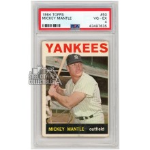Mickey Mantle 1964 Topps Baseball Card #50 PSA 4 VG-EX (635)