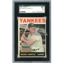 Mickey Mantle 1964 Topps Baseball Card #50 SGC 5 (001)