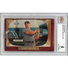 Mickey Mantle 1955 Bowman Baseball Card #202 BVG 4