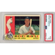 Mickey Mantle 1960 Topps Baseball Card #350 PSA 5