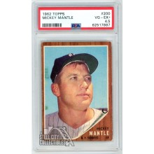 Mickey Mantle 1962 Topps Card #200 PSA 4.5 VG-EX+