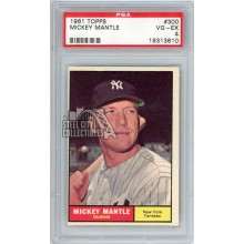Mickey Mantle 1961 Topps Baseball Card #300 PSA 4