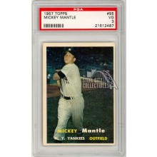 Mickey Mantle 1957 Topps Card #95 PSA 3 VG (487)