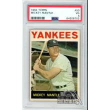 Mickey Mantle 1964 Topps Card #50 PSA 3 VG (753)