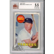 Mickey Mantle 1969 Topps Card #500A BVG 5.5 Excellent+