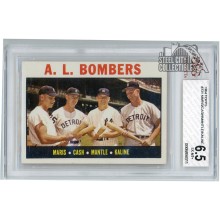 Maris, Cash, Mantle, Kaline 1964 Topps A.L. Bombers #331 BVG 6.5 EX-MT+