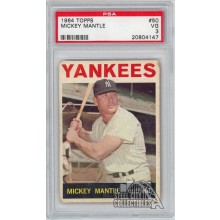 Mickey Mantle 1964 Topps Card #50 PSA 3 VG (147)