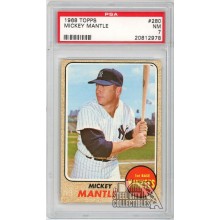 Mickey Mantle 1968 Topps Card #280 PSA 7 NM