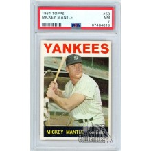 Mickey Mantle 1964 Topps Card #50 PSA 7 NM