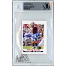 Johnny Manziel 2013 Sports Illustrated SI For Kids Jumbo "12 Heisman" Autograph Rookie Card #210 BAS 10