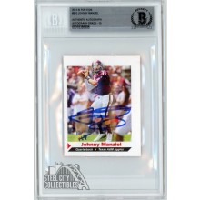 Johnny Manziel 2013 Sports Illustrated SI For Kids Jumbo "12 HT" Autograph Rookie Card #210 BAS 10