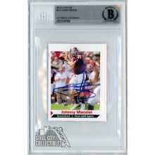 Johnny Manziel 2013 Sports Illustrated SI For Kids Jumbo "12 HT" Autograph Rookie Card #210 BAS