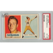 Ted Marchibroda 1957 Topps Football Card #113 PSA 6 EX-MT