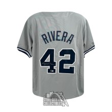 Mariano Rivera Autographed New York Custom Gray Baseball Jersey - BAS