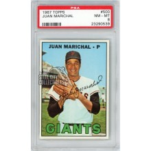 Juan Marichal 1967 Topps Baseball Card #500 PSA 8
