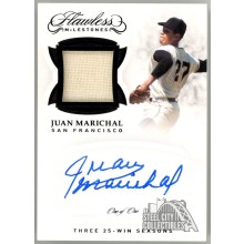 Juan Marichal 2019 Panini Flawless Milestones Patch Autograph Card #MIL-JM 1/1