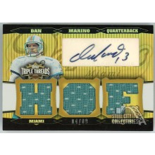Dan Marino 2006 Topps Triple Threads Gold Jersey Autograph Card #TTRA-67 4/9