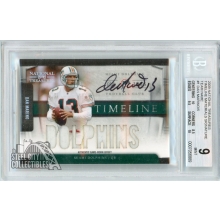 Dan Marino 2009 Playoff National Treasures Timeline Jersey Autograph Card #1 3/5 BGS 9