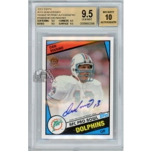 Dan Marino 2015 Topps 60th Anniversary Rookie Reprint Autograph Card #T60RA-DM BGS 9.5