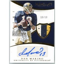 Dan Marino 2015 Panini Immaculate Collegiate Patch Autograph Card #3 13/13