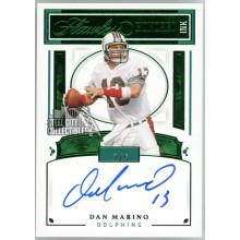 Dan Marino 2021 Panini Flawless Honored Ink Emerald Autograph Card #HOI-DMA 2/5